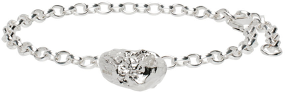 Shop Alighieri Silver 'the Amore Unlocked' Bracelet In 00 Silver