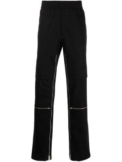 Shop Alyx Zip Detail Black Straight Pants In Nero