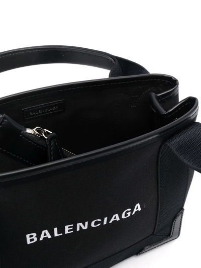 Shop Balenciaga Xs Cabas Tote Bag In Black