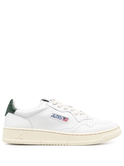 Shop Autry 01 Low Man Leat Leat In White Mount