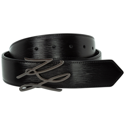 Shop Karl Lagerfeld K/autograph Belt In Black