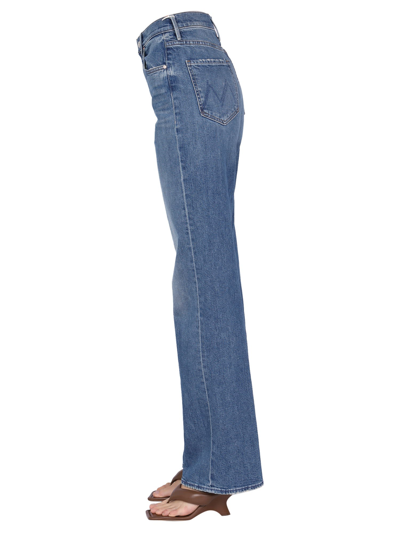 Shop Mother Jeans Wide Leg In Denim