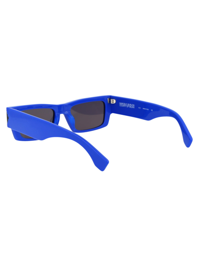 Shop Marcelo Burlon County Of Milan Alerce Sunglasses In 4507 Blue