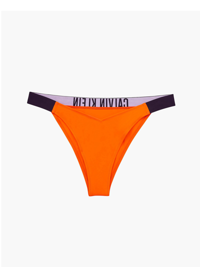 Shop Calvin Klein Brasil Sea Briefs In Orange