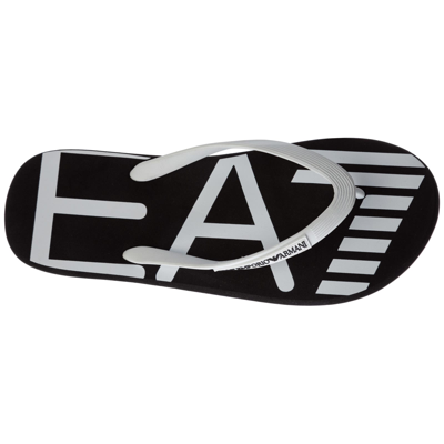 Shop Ea7 Emporio Armani  Crusher Distance Flip Flops In Black - White