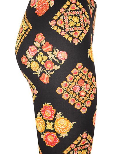 La Doublej Floral-print Stretch-jersey Leggings In Cowgirl Black