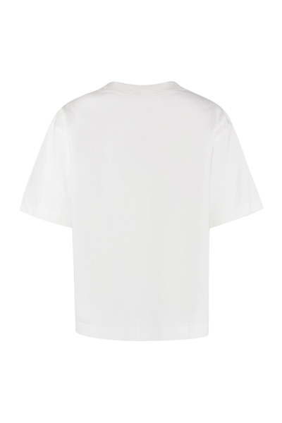 Shop Acne Studios Logo Print T-shirt In White