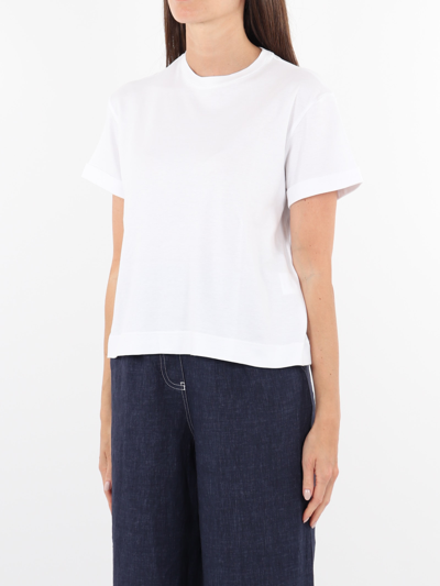 Shop Gran Sasso Cotton Blouse In Bianco