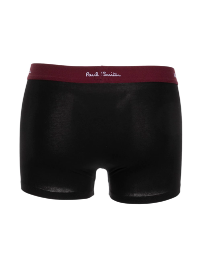 Shop Paul Smith Logo-waistband Boxer Pack In Black