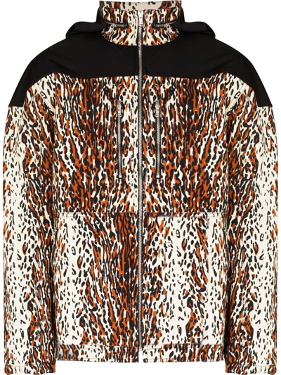 Shop Phipps Leopard Print Hooded Jacket In Neutrals
