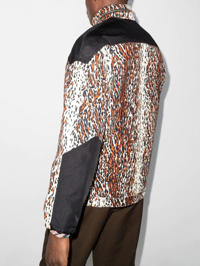Shop Phipps Leopard Print Hooded Jacket In Neutrals