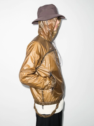 Undercover Brown Packable Lightweight Bag Jacket In Brown