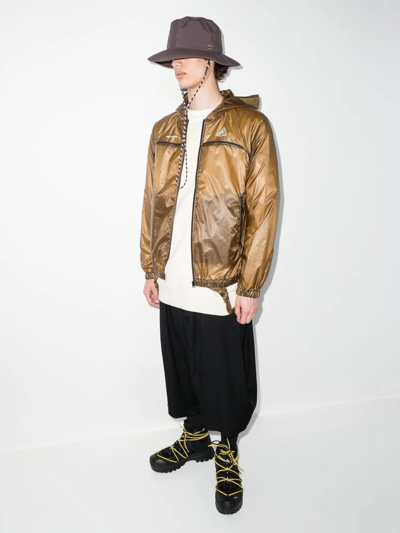 Undercover Brown Packable Lightweight Bag Jacket In Brown