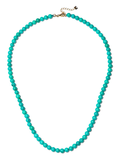 Shop Mateo 14kt Yellow Gold Turquoise Beaded Necklace