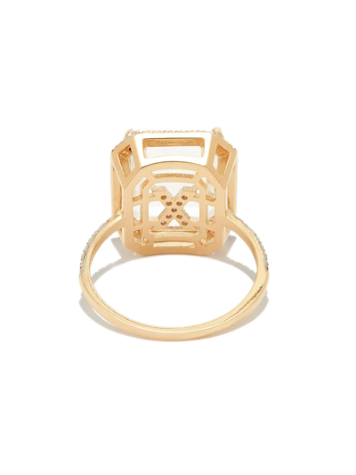 Mateo 14kt Yellow Gold X Initial Diamond Ring In Gold