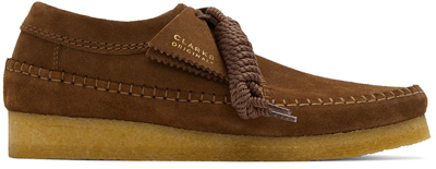 Shop Clarks Originals Brown Suede Weaver Lace-up Shoes In Cola Suede