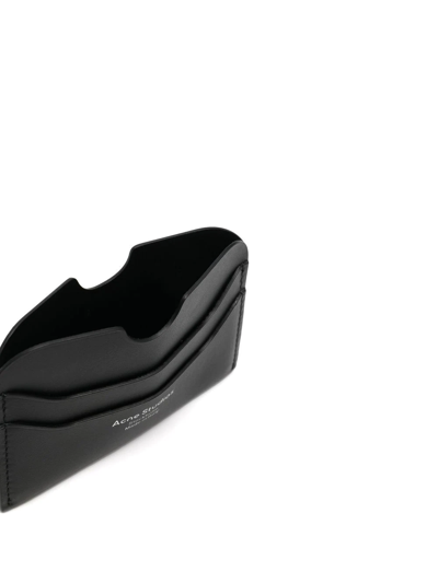 Acne Studios Foil-logo Cardholder In Black