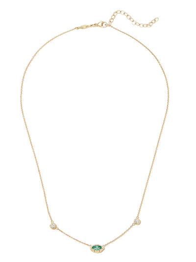 Jacquie Aiche 14kt Yellow Gold Sophia Emerald And Diamond Necklace In Gold