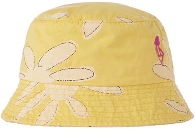 Shop The Animals Observatory Baby Yellow Flowers Starfish Bucket Hat