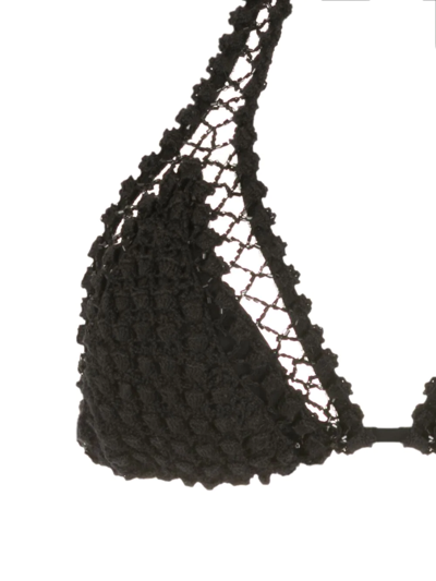 Shop Amir Slama Crochet Layer Bikini In Black