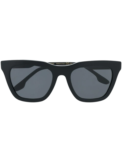 Shop Victoria Beckham Square-frame Sunglasses In Black