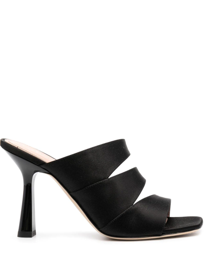 Shop Alberta Ferretti High-heel Mules In Black