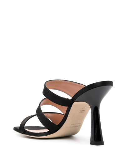 Shop Alberta Ferretti High-heel Mules In Black