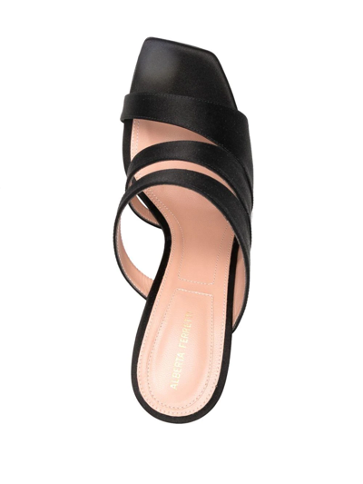 Shop Alberta Ferretti High-heel Mules In Black