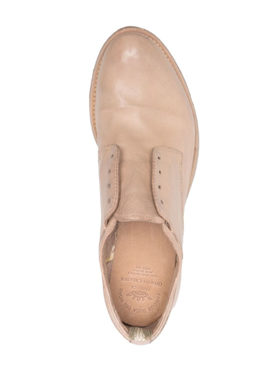 Officine Creative Lexikon 501 Slip-on Brogues In Neutrals