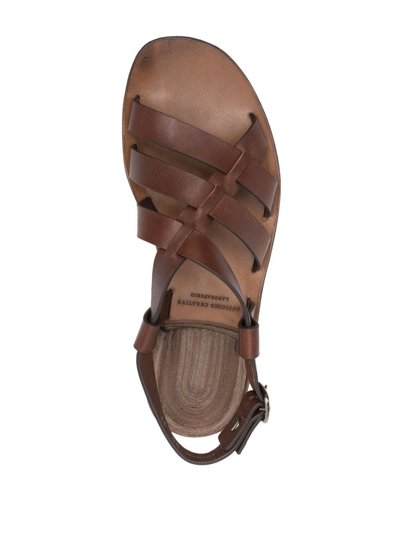 Shop Officine Creative Strappy Slingback Sandals In Brown