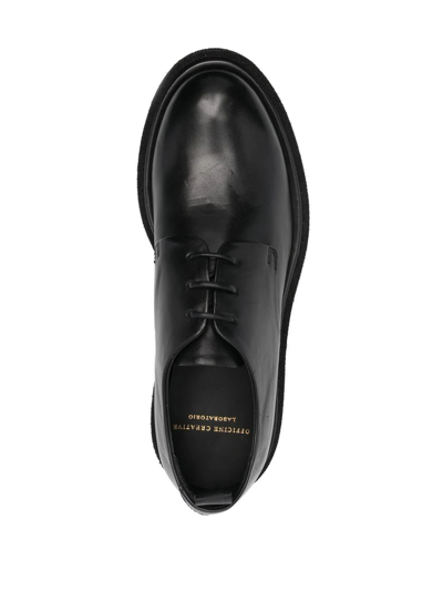 Shop Officine Creative Lace-up Leather Brogues In Black