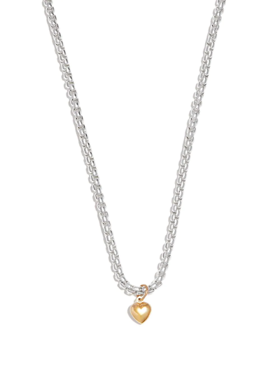 Shop Loren Stewart Gordita Heart Pendant Necklace In Silver