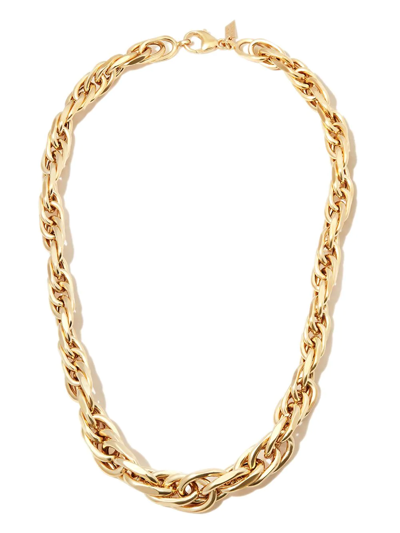 Shop Loren Stewart Nausicca Wheat Chain Necklace In Gold