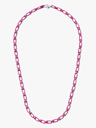 Shop Eéra Reine Chunky Chain Necklace In Pink