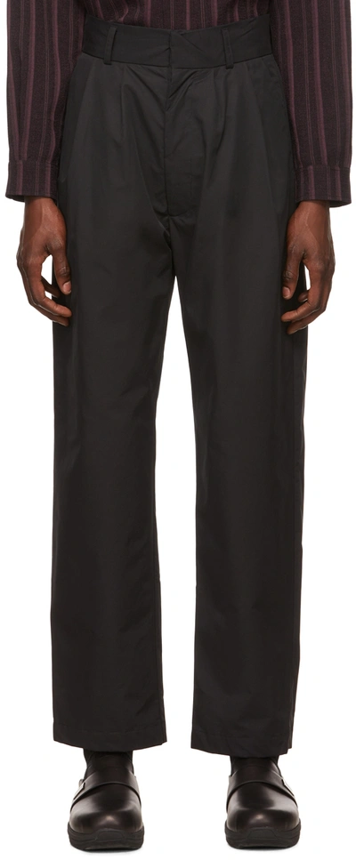 Labrum Black Cotton Trousers