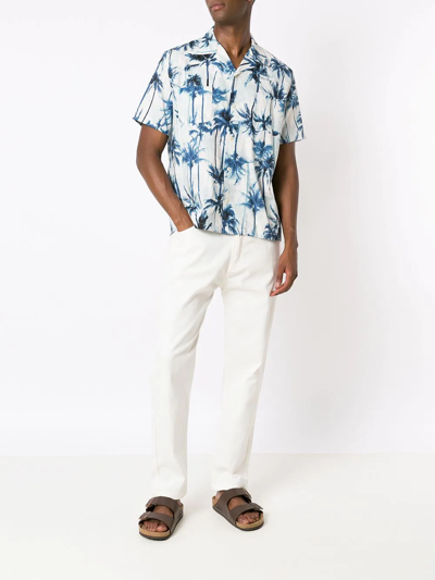 Amir Slama Straight-leg Cotton Trousers In White