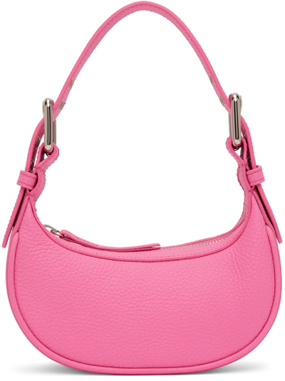 Shop By Far Pink Mini Soho Bag In Hot Pink