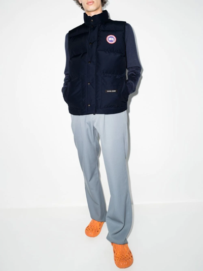 Shop Canada Goose Core Freestyle Padded Gilet In Blue