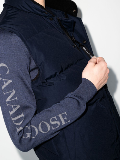 Shop Canada Goose Core Freestyle Padded Gilet In Blue