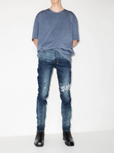 Ksubi Vertigo Skinny Jeans In Blue