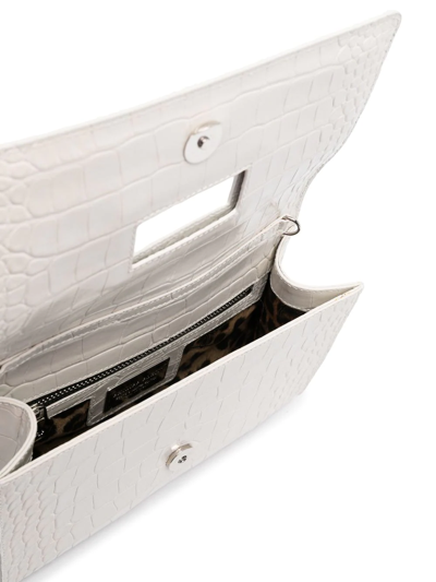 Philipp Plein Skull-charm Crossbody Clutch Bag In White