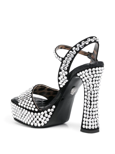 Philipp Plein Strass Crystal-embellished 140mm Sandals In Black