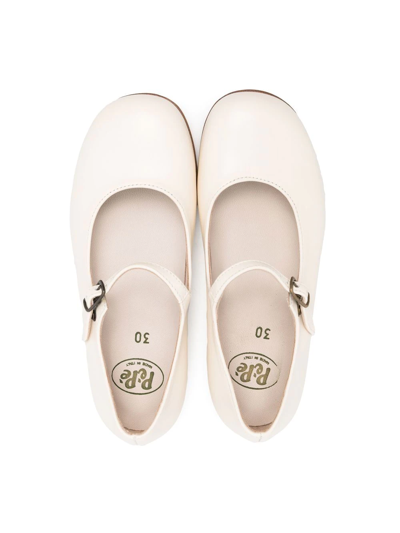 Pèpè Leather Ballerina-shoes In Neutrals