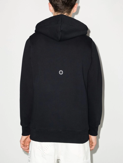 Shop Alyx Logo-print Drawstring Hoodie In Black