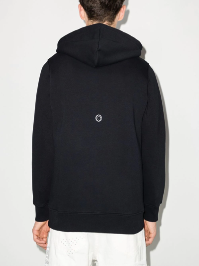 Alyx Logo-print Drawstring Hoodie In Black