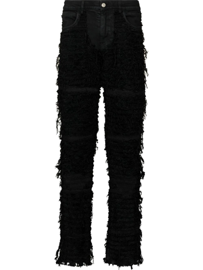 Shop Alyx X Blackmeans Distressed Straight-leg Jeans