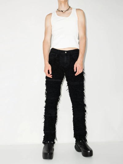 Shop Alyx X Blackmeans Distressed Straight-leg Jeans