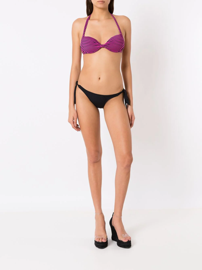 Shop Amir Slama Miss-matching Halterneck Bikini In Pink