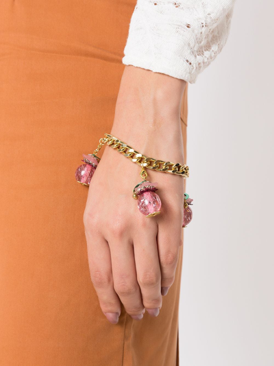 Shop Amir Slama Interchangeable Bracelet And Earrings In Gold