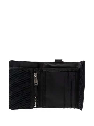Shop Ami Alexandre Mattiussi Ami De Coeur Leather Wallet In Black